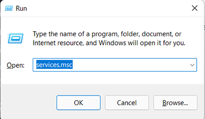 Services.msc on Windows 11